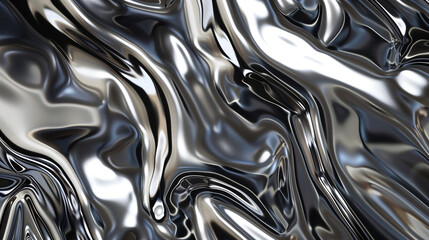 abstract silver liquid metal background