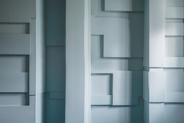 Fototapeta premium Vibrant fresh coat of paint on a wall, showcasing smooth and even application, perfect for home improvement, renovation, and DIY projects. 