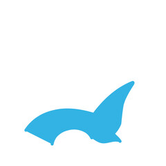 Mermaid tail vector Silhouette