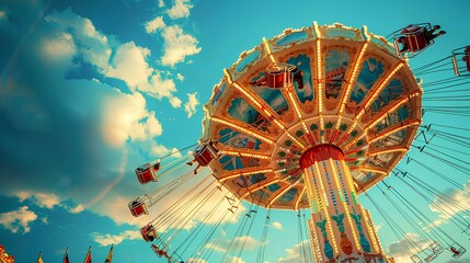 ferris wheel in the city