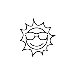 sunglasses thin outline icon vector design good for website and mobile app