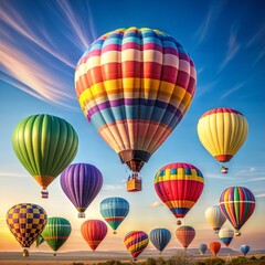 Obraz premium hot air balloon in the sky