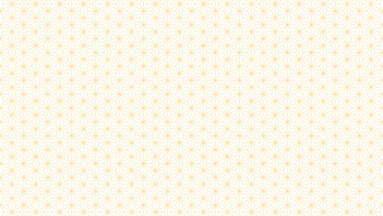 日本の伝統的な文様･麻の葉 - シンプルでおしゃれな和モダンデザインの背景素材 - 16:9