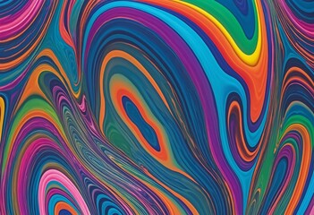 Obraz premium Abstract multicolored shape, graphic illustration