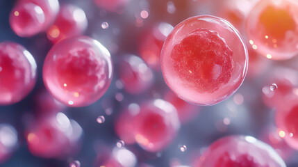 Illustration of hematopoietic stem cells.