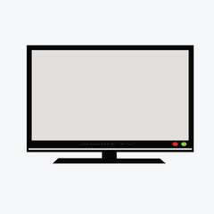 Fototapeta premium Blank screen television isolate on white
