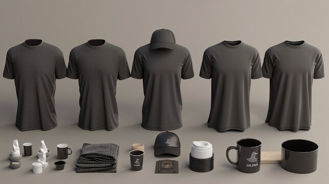 Stylish Branded Merchandise Collection for Trendy Apparel Line Launch