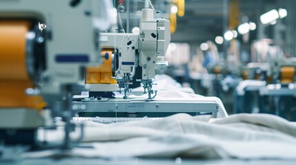 Innovating the Clothing Industry: Industrial Sewing Machines and Fabric Bolts for a New Manufacturing Line