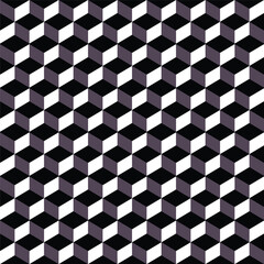 Black and white geometrical seamless pattern background