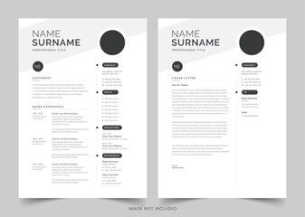Clean Resume Layout, Minimalist resume cv template, Resume design template