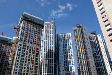 Obraz premium Views of Daegu City from the train, Daegu, South Korea