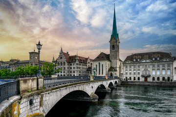 The city of Zurich, Switzerland,