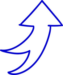 Arrow Scribbled Hand Drawing