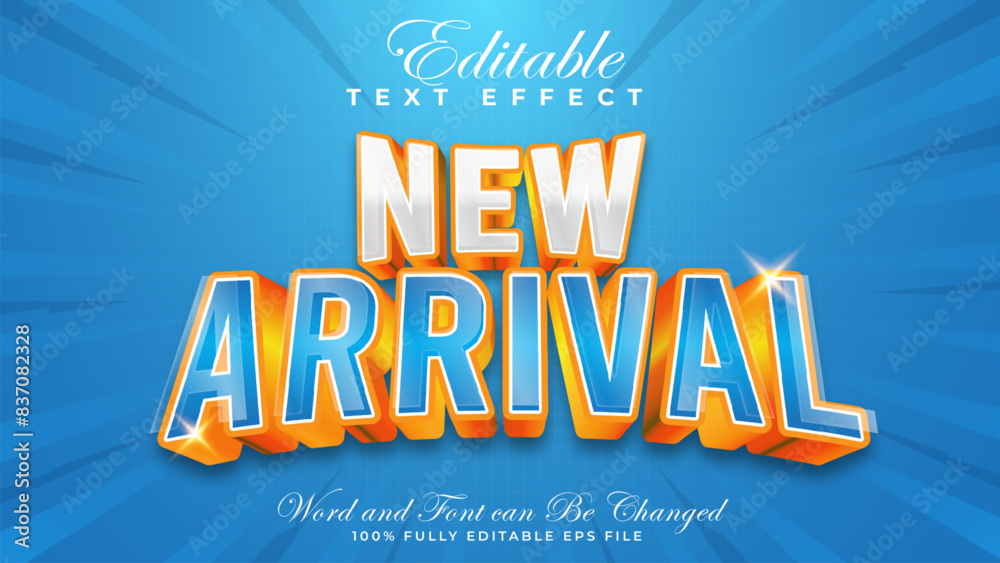 Sticker Editable 3d text effect new arrival