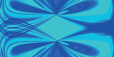 Abstract blue technology wave design, digital network background, vector communication concept, overlapping circles
