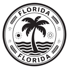 Florida Stamp Grunge Vector