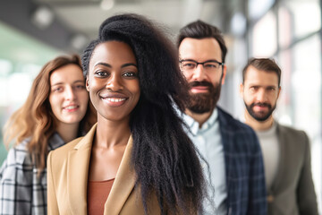 Fototapeta premium Group portrait of smiling business people