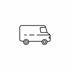 truck lorry logistics transportation icon