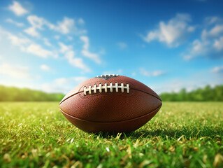 Obraz premium Realistic american footbal field