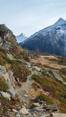 mountain trail in valais