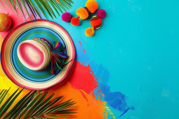 Celebrating Cinco de Mayo A Colorful Mexican Festive Background