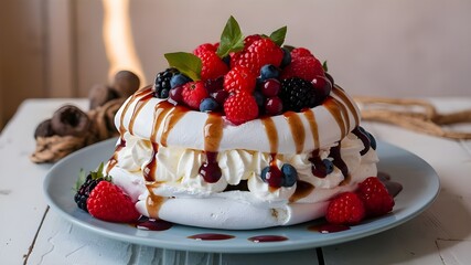 Pavlova food, photo, image, pic, pavlova dessert picture, full hd, 4k, download (28)