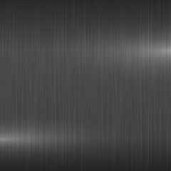 Obraz premium Dark metallic polished background. Stylish shiny brushed gray metal striped texture. Silver surface