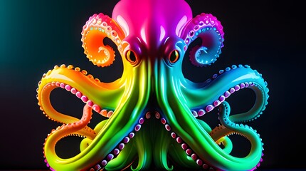 Fototapeta premium colorful octopus