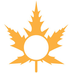 Maple Leaf with hole