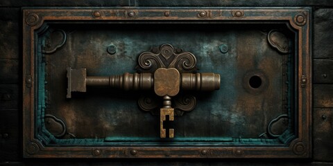 Unlock the mystery of security with our captivating image featuring the master keyhole, evoking concept