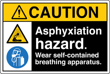 Obraz premium ANSI Z535 Safety Sign Marking...