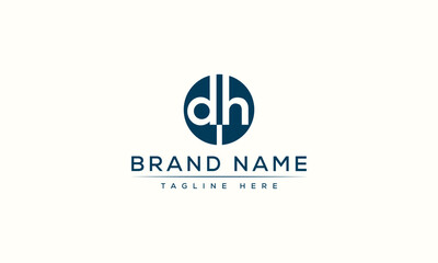 Logo design letter DH . Elegant modern. Vector template.