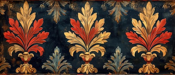 abstract background with a beautiful repetition of indian and turkish designs in bright fabric textures