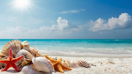 photos of beach sand and sea animals on the beach sand. Caribbean starfish over wavy white sand beach such a summer vacation Photo Illustration. shells and starfish at the beach 