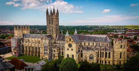 Canterbury Cathedral - aerial view - drone photography