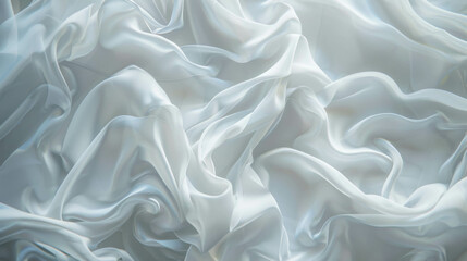 Fototapeta premium silver waved silk texture, wallpaper, background