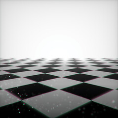 チェス板の背景、black and white