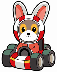 cartoon-hero-rabbit-racer-driving-a-car