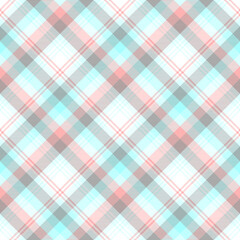 Plaid seamless vector gingham pattern.