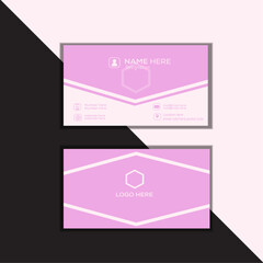 Fototapeta premium Brand Identity Mock-Up business card white abstract geometric design
