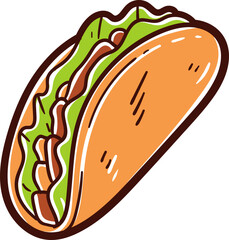 Taco, fast food icon.