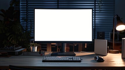 Monitor screen with empty displays