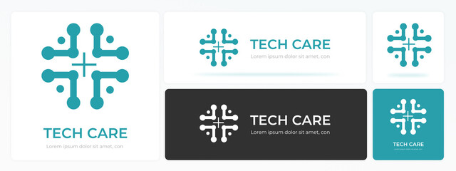 Tech Care V1 Logo Design