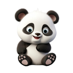 Fototapeta premium cute kawaii panda