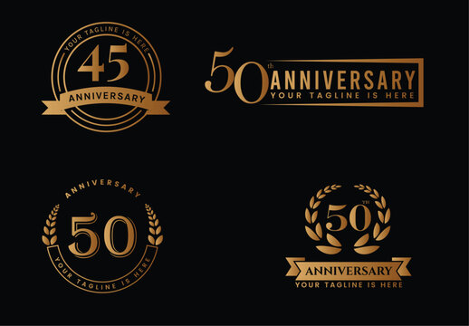 celebration logo set, anniversary logo set