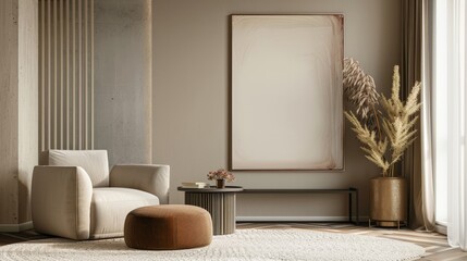 Serene home decor with natural textures and soft lighting for a peaceful ambiance.