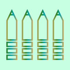 Color Pencils icon Design