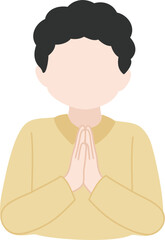 eid mubarak islamic people faceless