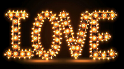 A Mesmerizing Glowing Love Symbol