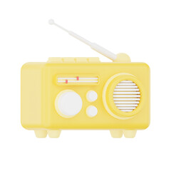 Radio Podcast 3D Podcast Illustration for uiux, web, app, infographic, etc